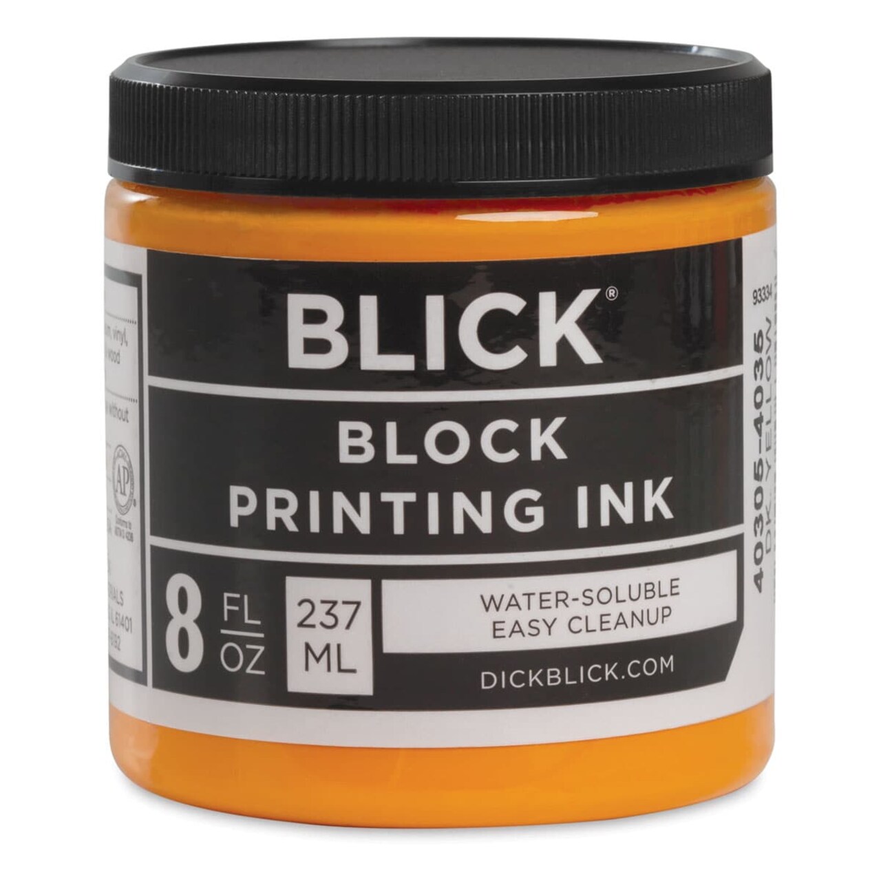 Blick Water-Soluble Block Printing Ink - Dark Yellow, 8 oz Jar